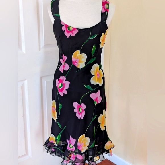 Floral Black Dress - Picture 2 of 3